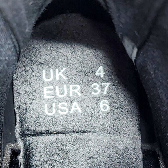 Black Patent Leather Chelsea Boots With Chunky Sole UK 4 EUR 37 USA 6 - Picture 7 of 13